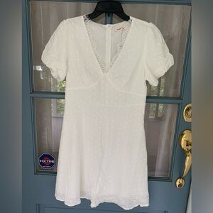 NWT! Francesca’s Miami White Embroidered Print Dress Size Medium 👗